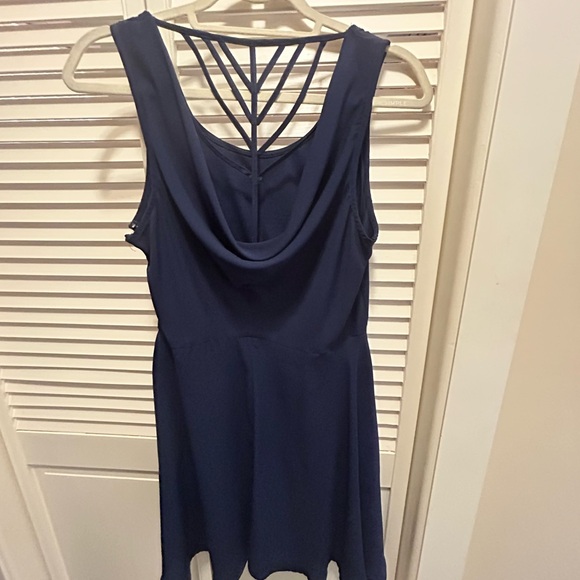 Doe & Rae Navy Backless Dress - Picture 3 of 3